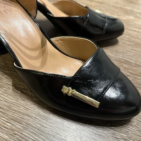 Naturalizer Black Mary Jane Pump Heel - Picture 3 of 7